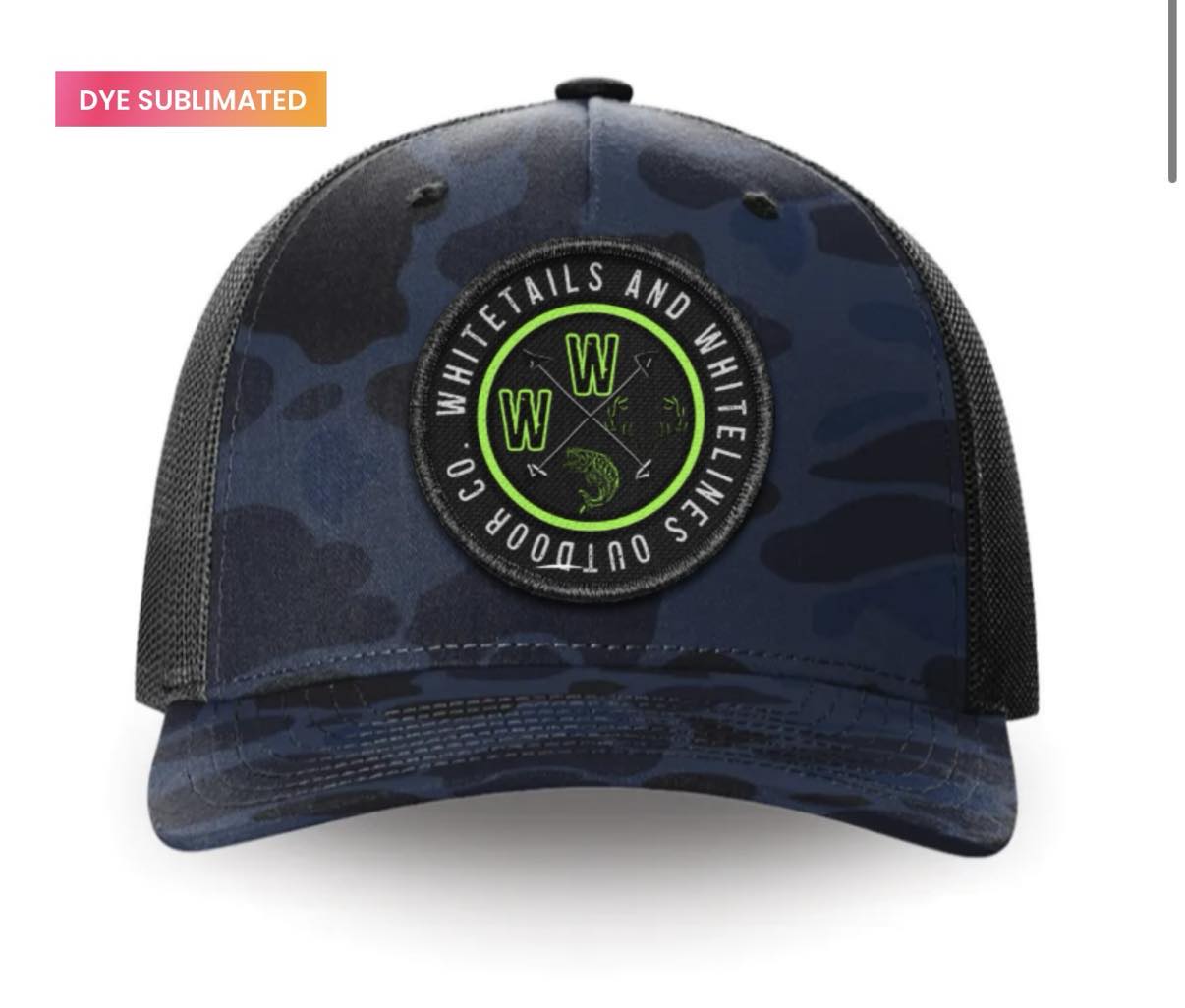 The Blue Line Camo Trucker