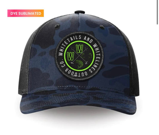 The Blue Line Camo Trucker